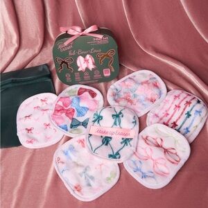 NIB Reusable Makeup Eraser Fab-Bow-Lous 7 Day Set Coquette Gift Feminine